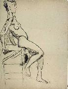 Theo van Doesburg, Vrouwelijk naakt op een stoel